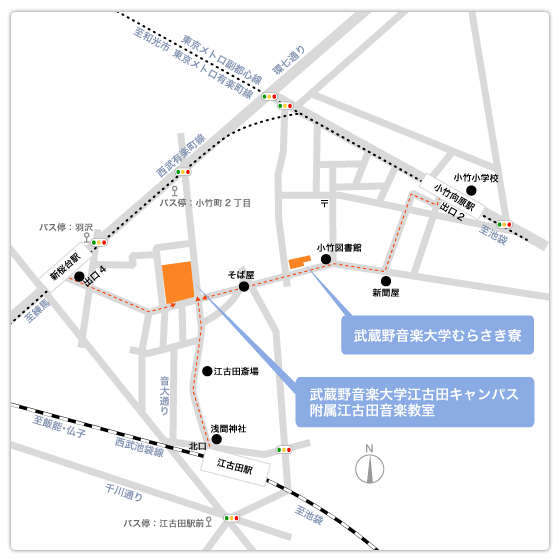 江古田キャンパス周辺地図